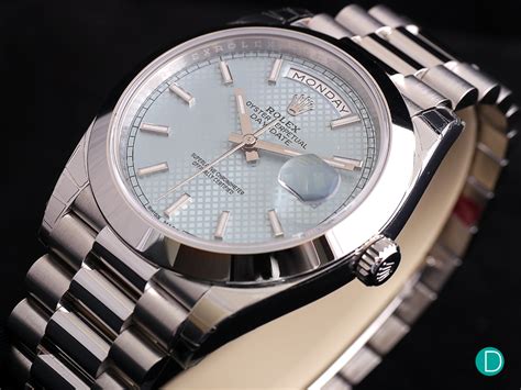 rolex day-date platinum retail price|rolex day date 40 platinum.